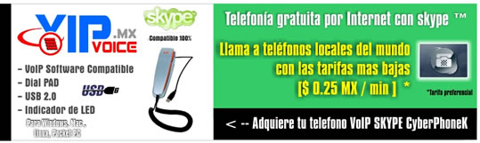 VoIP Voice y SKYPE te ofrece la mejor solucion de Telefonia IP